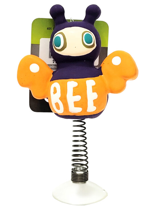 JUGUETE LATEX ABEJAS CON MUELLE 7.5CMS GATO