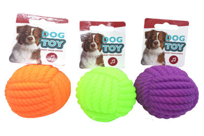 PELOTA OVILLO VINILO SURTIDA 7.5CMS