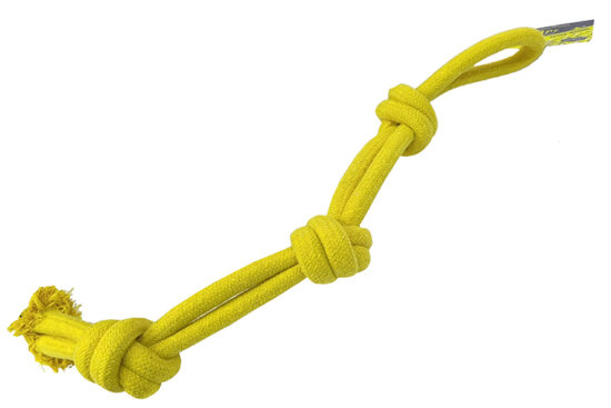 CUERDA DENTAL 3 NUDOS AMARILLO 53CMS