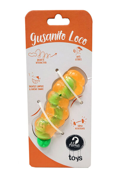GUSANITO LOCO ORANGE 3øX12.0CMS