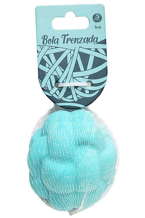 BOLA TRENZADA TURQUESA 8øCMS