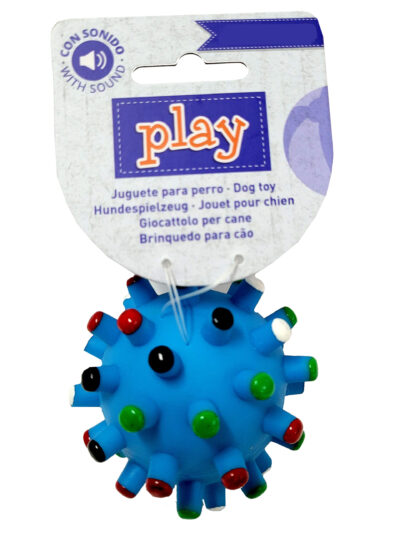 PELOTA VINILO 6CMS PUNTAS COLORES