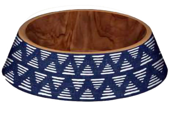 C0MEDERO BEB BOWL WOOD BONE AZUL 1.183L