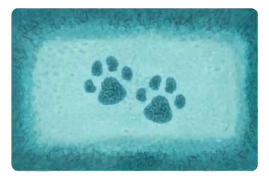 ALFOMBRILLA HUELLAS 29,5X48,5CMS