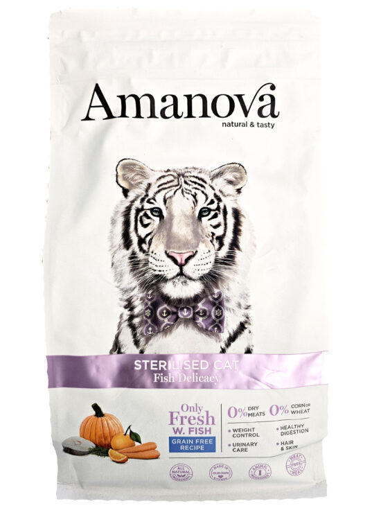 AMANOVA CAT STERILISED FISH DELICACY 1.5KG