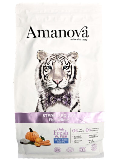AMANOVA CAT STERILISED FISH DELICACY 1.5KG