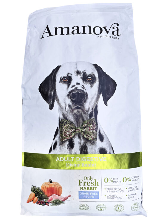 AMANOVA DOG DIGESTIVE DIVINE RABBIT&CALABAZA 10KG