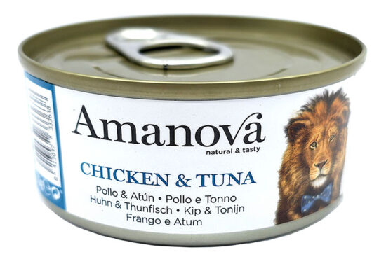 AMANOVA CAT CHICKEN & TUNA 70G LATA