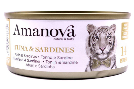 AMANOVA CAT TUNA&SARDINES 70G LATA