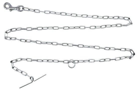 CADENA METALICA AMARRE CROMADA 3.0øMMX120.0CMS