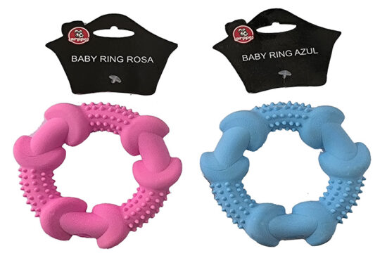 BABY RING ROSA 12CMS