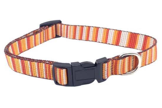 COLLAR NYLON LINEAS NARANJA 20.0MMX28.0-50.0CMS
