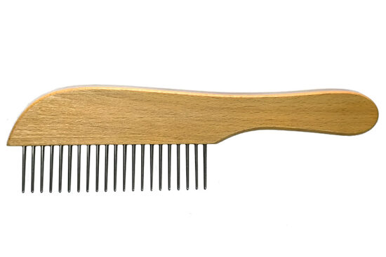 PEINE GRANDE MADERA PASO 5.0MM 23.0X7.5CMS
