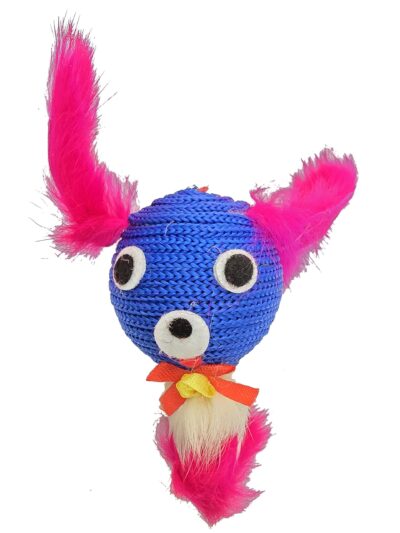 JUGUETE GATO CON PLUMAS 9.0CMS