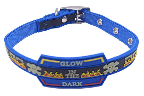 COLLAR T-40 GLOW AZUL 12.0MMX26.0-40.0CMS