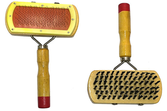 CEPILLO DOBLE CARDA PUA DOBLADA 17.0X10.0X5.0CMS