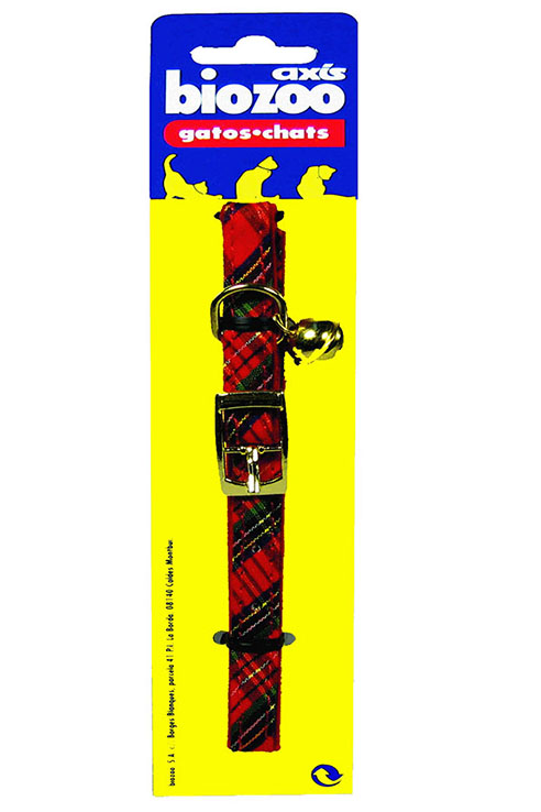 COLLAR GATO TARTAN