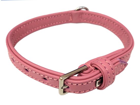 COLLAR PIEL ROSA PROVENCE 15.0MMX35.0CMS