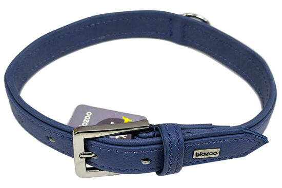COLLAR PIEL POVENCE AZUL 25.0MMX50.0CMS
