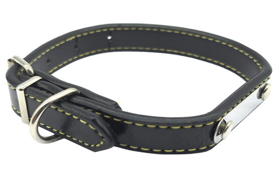 COLLAR 22.0MMX55.0CMS CUERO CON PLACA