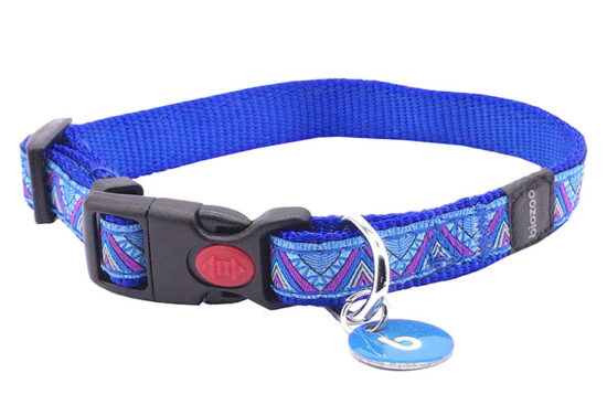 COLLAR ETNICO AZUL 1.5X30.0CMS