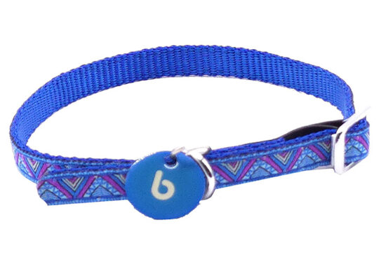 COLLAR ETNICO GATO AZUL 1.0X30.0CMS