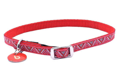 COLLAR ETNICO GATO ROJO 1.0X30.0CMS