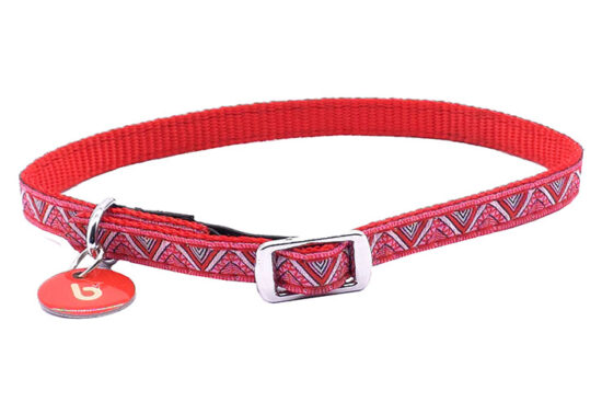 COLLAR ETNICO GATO ROJO 1.0X30.0CMS