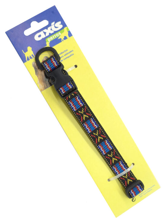 COLLAR NYLON ARCOIRIS 20MMX35-60CMS