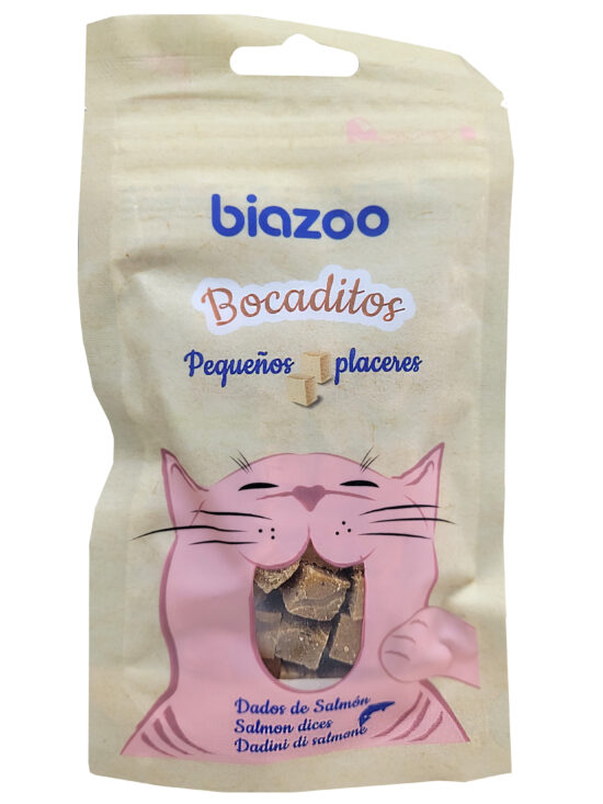 BOCADITOS CAT DADOS DE SALMON 50G