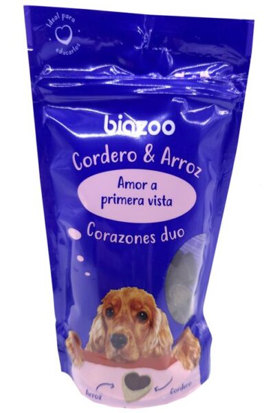 DUO CORAZONES CORDERO Y ARROZ 100G