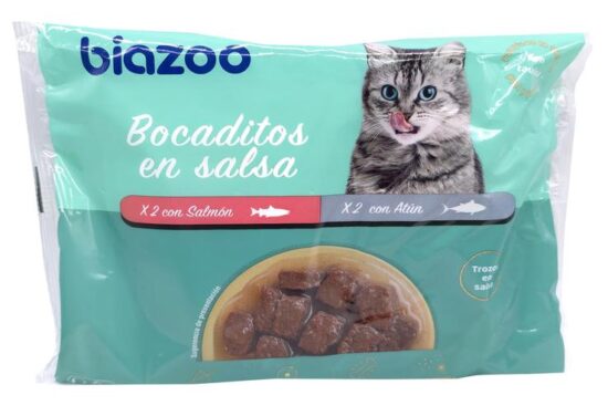 BOCADITOS SALMON Y ATUN 4X100G GATOS