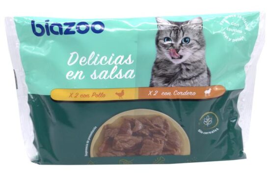 DELICIAS POLLO Y CORDERO 4X100G GATOS
