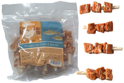 PIRULETA POLLO Y BACALAO 500G