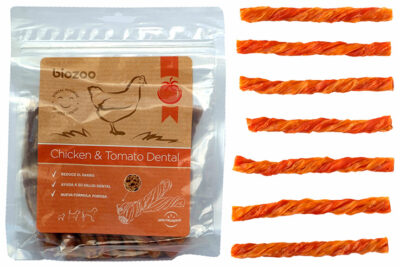 DENTAL POLLO Y TOMATE KG 14CMS