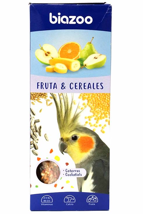 BARRITAS FRUTA NINFAS/COTORRAS 2UNDS
