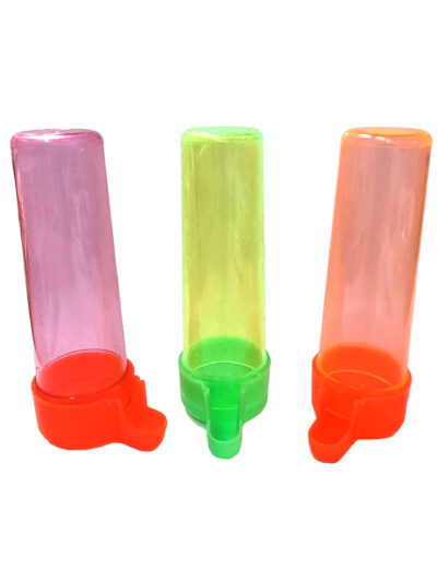 BEBEDERO TUBO COLORES 75CC 4.0øX12.5CMS