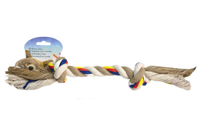 JUGUETE HUESO AGODON TELA28CMS RGB