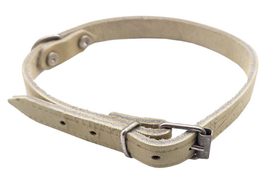 COLLAR CUERO NATURAL 15.0MMX30.0-45.0CMS