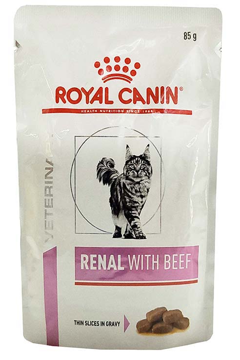 RCVET CAT RENAL BEEF SOBRE 85G SOBRE