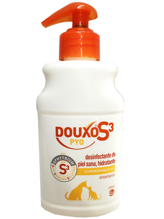 CHAMPU DOUXO S3 PYO 250ML CLORHEXIDONA 3%