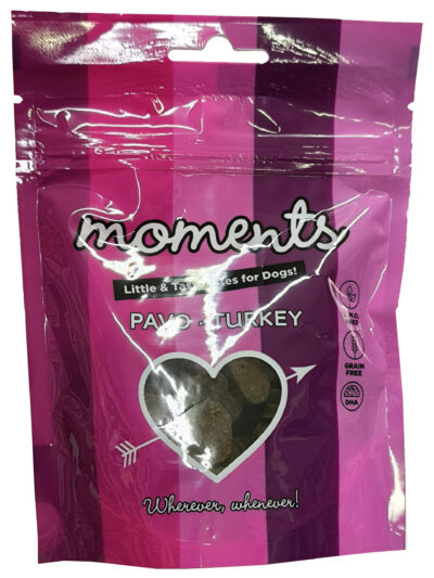 MOMENTS DOG SNACKS PORCIONES PAVO 65G