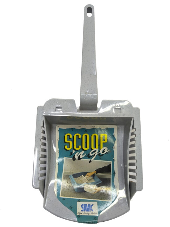 PALETA GATO DOBLE CON RECOGEDOR 35.0X18.0X15.0CMS