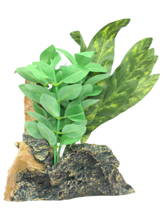 ADORNO FLOWER 2 PLANTAS EN MONTAÑA 15.0X5.0X20.0CMS