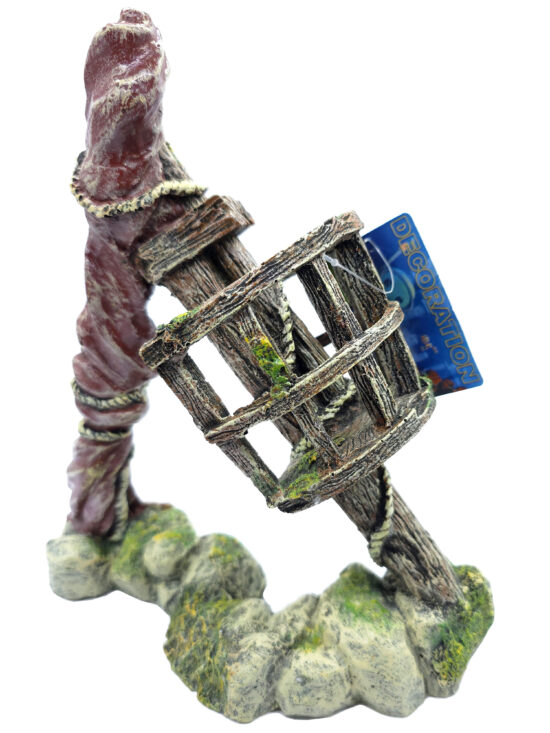 COFA VIGIA DE BARCO SOBRE MASTIL 22.0X9.0X24.0CMS