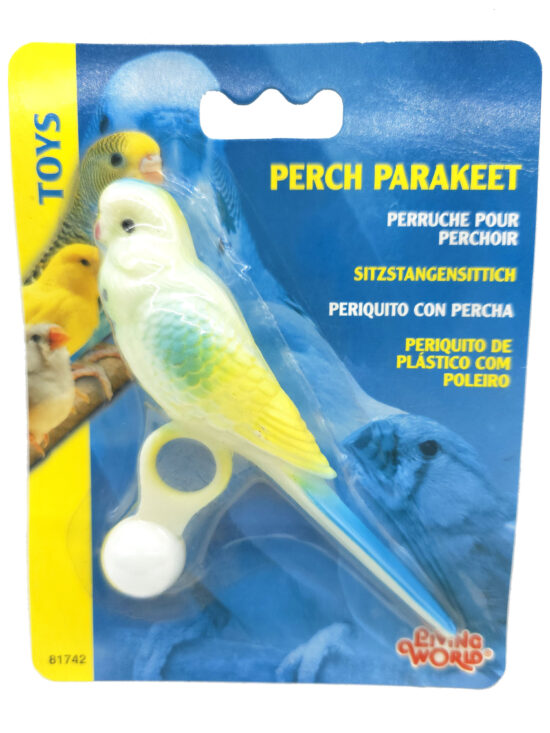 PERIQUITO CON PERCHA 13.0CMS