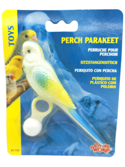 PERIQUITO CON PERCHA 13.0CMS