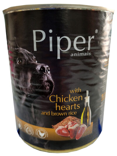 PIPER DOG HEARTS & RICE 800G LATA