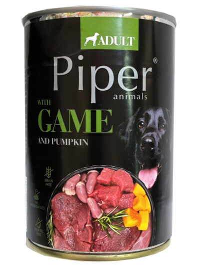 PIPER DOG GAME 400G LATA