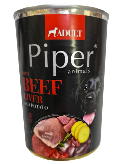 PIPER DOG BEEF LIVER 400G LATA